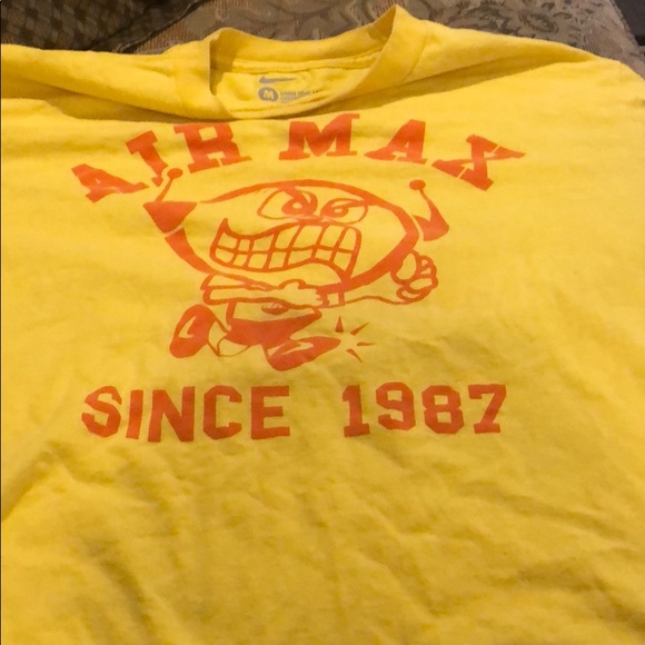yellow nike air max shirt